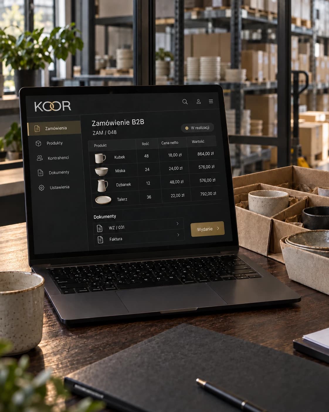 KOOR: Hurt i B2B, wizualizacja zastosowania